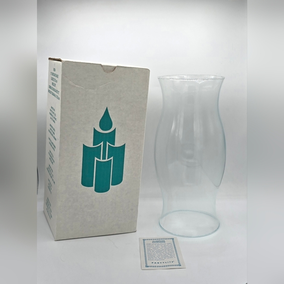 PartyLite 12" Glass Hurricane Shade | Holiday Decor - Picture 2 of 6